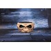 Cadılar Bayramı Halloween Kafatası Şekerlik Meyve Çanağı Gold