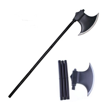 Siyah Renk Plastik Savaş Baltası Viking Baltası 100 Cm