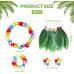 Çocuk Hawaii Kostüm Seti - Yaprak Etek & Hawaii Set - 5 Parça