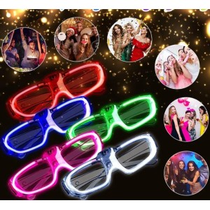 Glow Model 3 Farklı Fonksiyonlu Işıklı Parti Gözlüğü Karışık Renk..