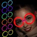 Glow Parti Gözlüğü Glow Partisi Yuvarlak Şekilli Fosforlu Gözlük 6 Adet