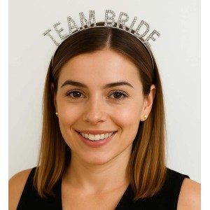 Gümüş Renk Team Bride Taç Plastik - Gelin Ve Nedime Tacı