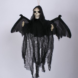 Halloween Kanat Çırpan Kurukafa Siyah Renk