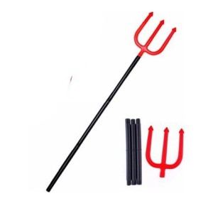 Kırmızı Renk Plastik Şeytan Çatalı 16X108 Cm