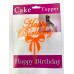 Happy Birthday Fiyonk Cake Topper 4 Adet