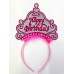 Happy Birthday Yazılı Neon Renk Taç 12 Adet
