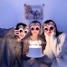 Happy Birthday Yazılı Pembe Fuşya Renk Parti Gözlüğü 12X7 Cm