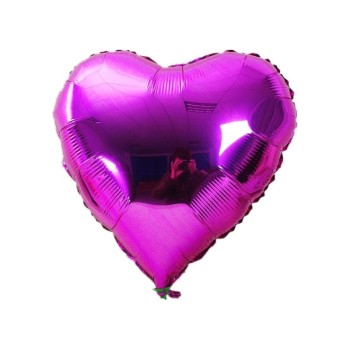 Kalp Balon Folyo Fuşya 60 Cm 24 İnç