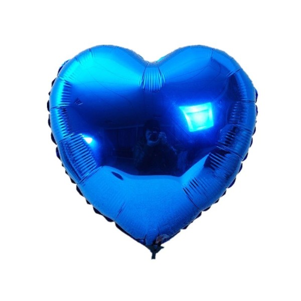 Kalp Balon Folyo Mavi 60 Cm 24 İnç