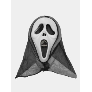 Kapşonlu Çığlık Maskesi Scream Maskesi - Hayalet Maskesi 33X21 Cm