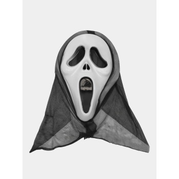 Kapşonlu Çığlık Maskesi Scream Maskesi - Hayalet Maskesi 33X21 Cm