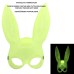 Karanlıkta Parlayan Fosforlu Tavşan Maskesi - Glow Bunny Masquerade Maske (32X22 Cm)