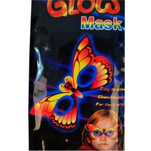 Karanlıkta Parlayan Glow Maske Karışık Renk 12 Adet