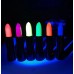 Karanlıkta Parlayan Yanan Uv Neon Ruj Yüz Boyama 6 Adet 6 Renk