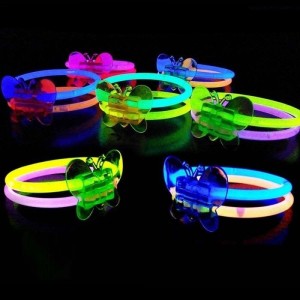 Kelebekli Glow Bileklik 12 Adet