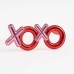 Kırmızı Renk Xoxo Yazılı Parti Gözlüğü 17X7 Cm