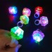 Kristal Tasarımlı Led Glow Işıklı 3 Modlu Gümüş Yüzük 3.5 X 5 Cm