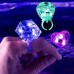 Kristal Tasarımlı Led Glow Işıklı 3 Modlu Mor Yüzük 3.5 X 5 Cm