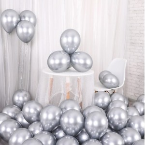 Krom Balon Gümüş Renk 50 Adet