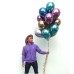 Krom Balon Karışık Renk 50 Adet
