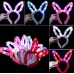 Led Işıklı Peluş Pofuduk Renkli Tavşan Kulak Taç 6 Renk 6 Adet