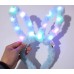 Led Işıklı Peluş Pofuduk Renkli Tavşan Kulak Taç 6 Renk 6 Adet