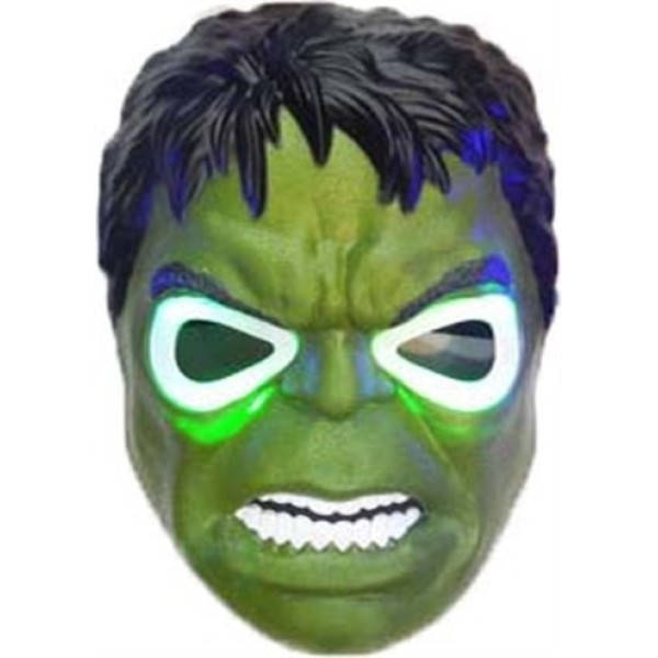Led Işıklı Yeşil Dev Hulk Maskesi