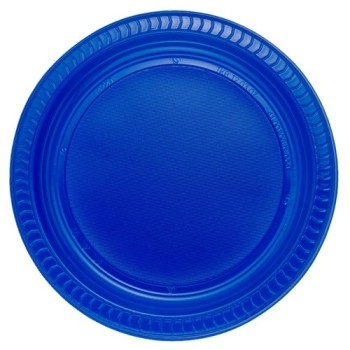 Mavi Plastik Tabak 22 Cm 25Li