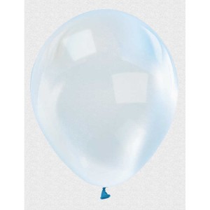 Mavi Renk Ekstra Şeffaf Lateks Balon 100 Adet