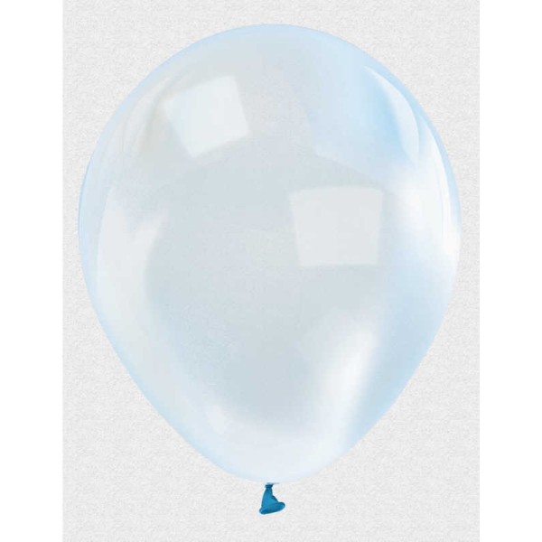 Mavi Renk Ekstra Şeffaf Lateks Balon 100 Adet