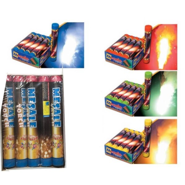Mavi Renk Meşale 25 Cm 1 Adet