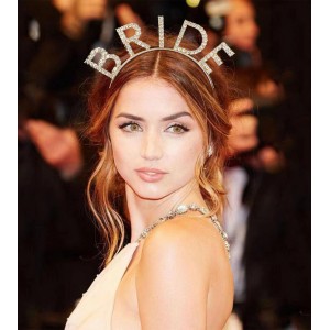 Bekarlığa Veda Mega Boy Kristal Taşlı Altın Gold Bride Taç Gelin ..
