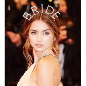 Bekarlığa Veda Mega Boy Kristal Taşlı Gümüş Bride Taç Gelin Tacı ..