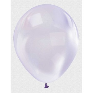 Mor Renk Ekstra Şeffaf Lateks Balon 100 Adet