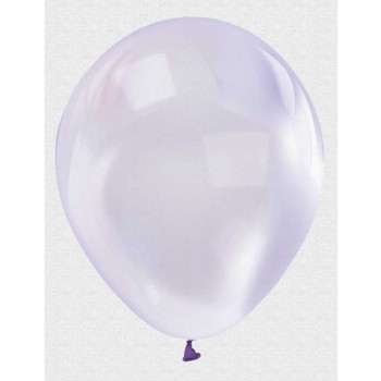 Mor Renk Ekstra Şeffaf Lateks Balon 100 Adet