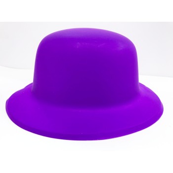 Neon Renk Plastik Melon Şapka Mor Renk