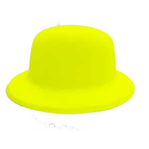 Neon Renk Plastik Melon Şapka Sarı Renk