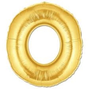 O Harf Folyo Balon Altın Renk 40 İnç