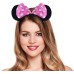 Pembe Fiyonklu Minnie Mouse Tacı Mini Kulak