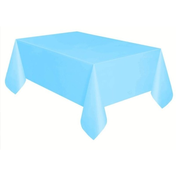 Plastik Masa Örtüsü Açık Mavi Renk 137X270 Cm