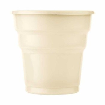 Plastik Meşrubat Bardağı Krem 180Cc-7Oz 25Li
