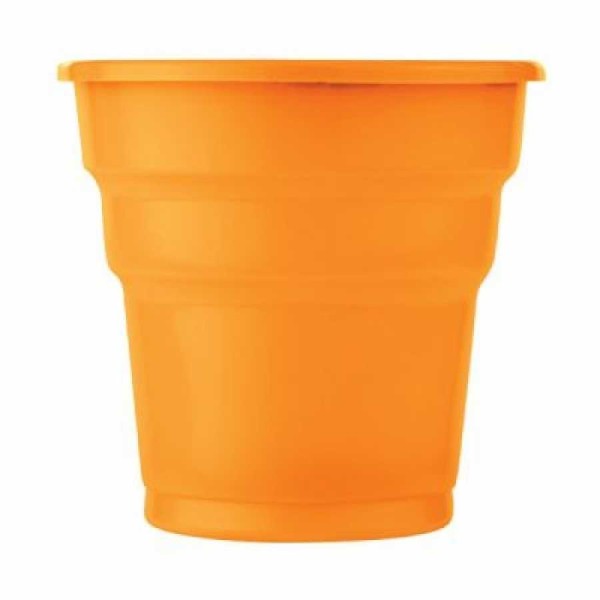 Plastik Meşrubat Bardağı Turuncu 180Cc-7Oz 25Li