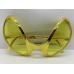Retro Gözlük - 80 Li 90 Lı Yıllar Parti Gözlüğü Gold Renk 8X13 Cm