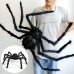 Siyah Renk Tüylü Şekil Verilebilir Halloween Mega Örümcek 75 Cm