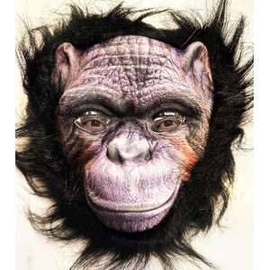Siyah Saçlı Goril Maskesi Orangutan Maymun Maskesi Mega Peluş 36 ..