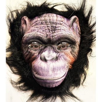 Siyah Saçlı Goril Maskesi Orangutan Maymun Maskesi Mega Peluş 36 ..