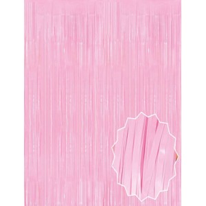 Soft Pembe Püsküllü Kapı Perdesi - Parti, Baby Shower, Cinsiyet P..